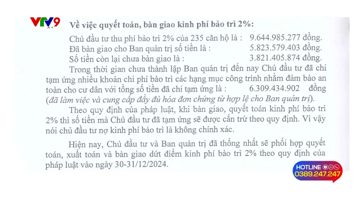 Alo V9 (03/11/2024): Cư dân chung cư Sunny Plaza cần câu trả lời thỏa đáng từ chủ đầu tư