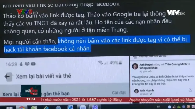 Cẩn trọng với tài khoản mạng xã hội.