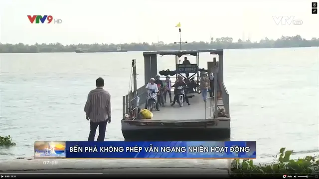 Bến phà không phép vẫn ngang nhiên hoạt động