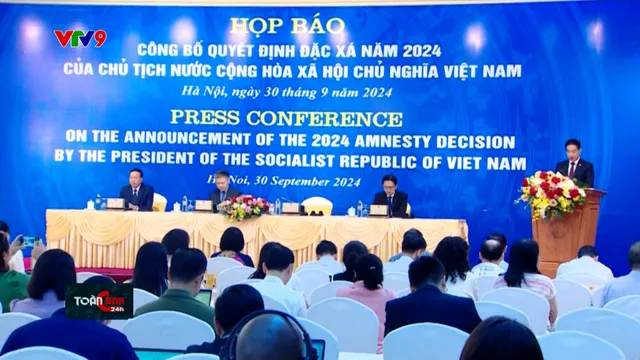 Họp báo công bố quyết định đặc xá 2024