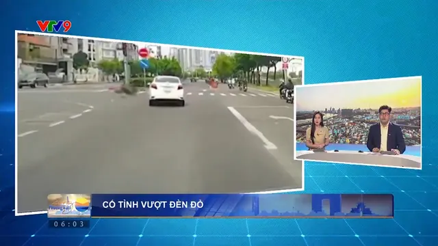 Camera giao thông: Cố tình vượt đèn đỏ