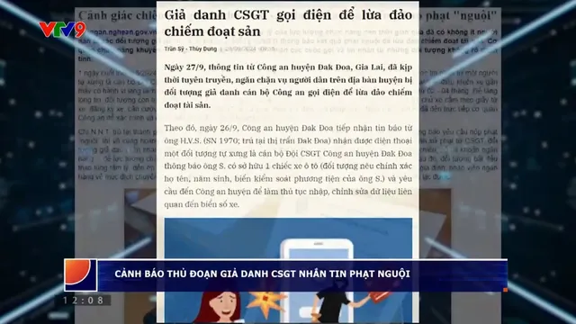 Cảnh báo thủ đoạn giả danh Cảnh sát giao thông nhắn tin phạt nguội