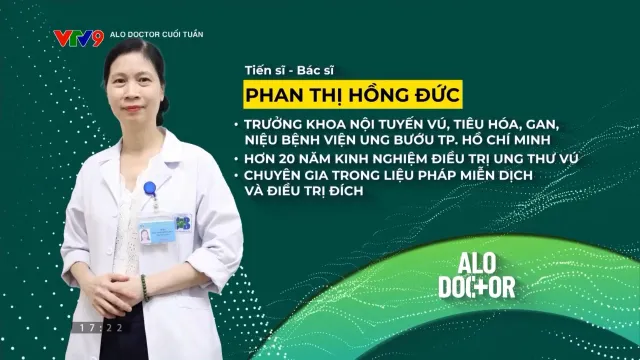 Alo Doctor Cuối tuần (20/10/2024): Bệnh ung thư vú tam âm