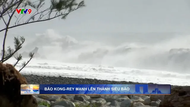 Bão Kong-rey mạnh lên thành siêu bão