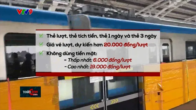 Metro số 1 dự kiến có giá vé thấp nhất 6.000 đồng, cao nhất 20.000 đồng