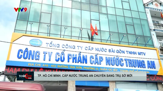 Cấp nước Trung An chuyển sang trụ sở mới