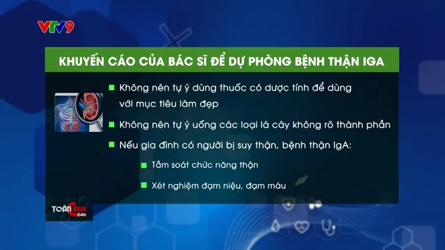 Bệnh thận IGA, nguyên nhân suy thân mạn ở người trẻ