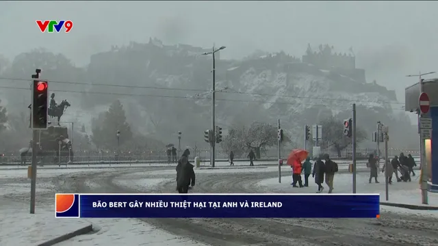 Bão Bert gây thời tiết khắc nghiệt tại Anh và Ireland