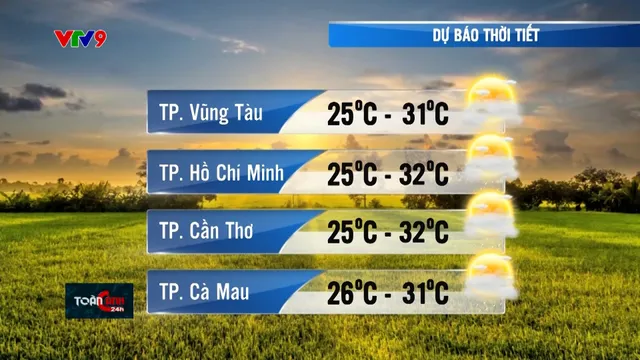 Dự báo thời tiết tối (28/11/2024)